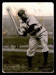 Picture of Helmar Brewing Baseball Card of Joe TINKER (HOF), card number 65 from series R318-Helmar Hey-Batter!