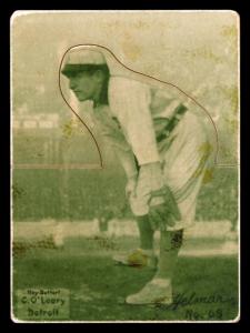 Picture, Helmar Brewing, R318-Helmar Card # 68, Charley O'Leary, Hands on knees, Detroit Tigers