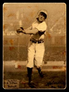 Picture, Helmar Brewing, R318-Helmar Card # 74, Ed Killian, Throwing, Detroit Tigers