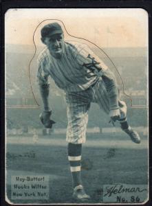 Picture of Helmar Brewing Baseball Card of Hooks Wiltse, card number 86 from series R318-Helmar Hey-Batter!