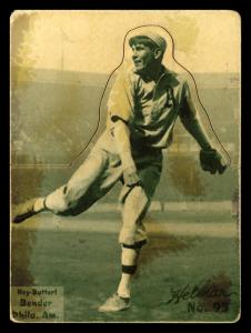 Picture, Helmar Brewing, R318-Helmar Card # 95, Chief BENDER (HOF), Throwing, Philadelphia Athletics