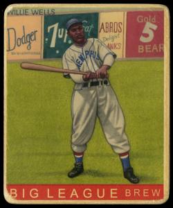 Picture, Helmar Brewing, R319-Helmar Card # 102, Willie WELLS (HOF), Swinging, Memphis Red Sox