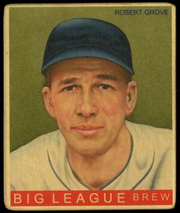 Picture of Helmar Brewing Baseball Card of Lefty GROVE, card number 134 from series R319-Helmar Big League