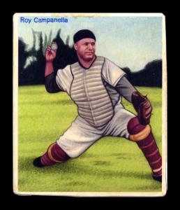 Picture, Helmar Brewing, R319-Helmar Card # 144, Roy CAMPANELLA (HOF), Throwing, Brooklyn Dodgers