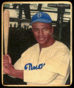 Picture, Helmar Brewing, R319-Helmar Card # 153, Jackie Robinson (HOF), Batting Stance, Brooklyn Dodgers