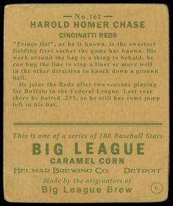 Picture, Helmar Brewing, R319-Helmar Card # 162, Hal Chase, Catching, New York Highlanders