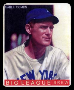 Picture, Helmar Brewing, R319-Helmar Card # 183, Earle COMBS, Portrait, New York Yankees