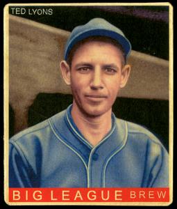 Picture, Helmar Brewing, R319-Helmar Card # 185, Ted LYONS (HOF), Portrait, Chicago White Sox