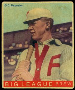 Picture of Helmar Brewing Baseball Card of Grover Cleveland ALEXANDER (HOF), card number 188 from series R319-Helmar Big League