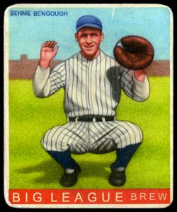 Picture of Helmar Brewing Baseball Card of Bennie Bengough, card number 1 from series R319-Helmar Big League