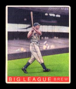 Picture of Helmar Brewing Baseball Card of Johnny MIZE, card number 211 from series R319-Helmar Big League