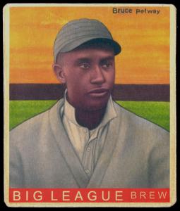 Picture of Helmar Brewing Baseball Card of Bruce Petway, card number 221 from series R319-Helmar Big League
