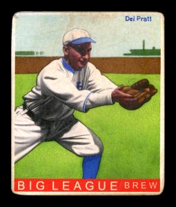 Picture of Helmar Brewing Baseball Card of Del Pratt, card number 256 from series R319-Helmar Big League