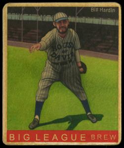 Picture of Helmar Brewing Baseball Card of Bill Hardin, card number 25 from series R319-Helmar Big League