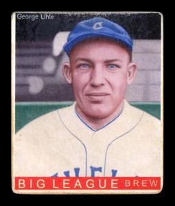 Picture of Helmar Brewing Baseball Card of George Uhle, card number 277 from series R319-Helmar Big League
