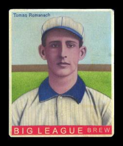 Picture of Helmar Brewing Baseball Card of Tomas ROMANACH (Cuban HOF), card number 282 from series R319-Helmar Big League
