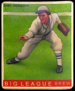 Picture of Helmar Brewing Baseball Card of Babe DIDRICKSON, card number 28 from series R319-Helmar Big League