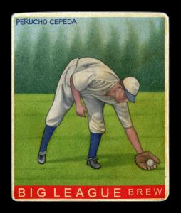 Picture of Helmar Brewing Baseball Card of Perucho Cepeda, card number 291 from series R319-Helmar Big League