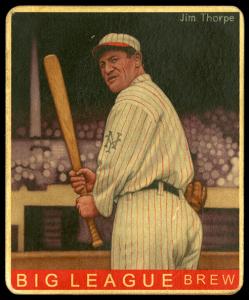 Picture, Helmar Brewing, R319-Helmar Card # 309, Jim Thorpe, Looking left, New York Giants