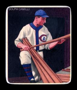Picture, Helmar Brewing, R319-Helmar Card # 30, Dolph Camilli, Dugout, Chicago Cubs