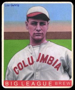 Picture of Helmar Brewing Baseball Card of Lou GEHRIG, card number 333 from series R319-Helmar Big League