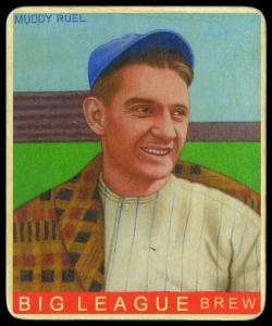 Picture of Helmar Brewing Baseball Card of Muddy Ruel, card number 336 from series R319-Helmar Big League
