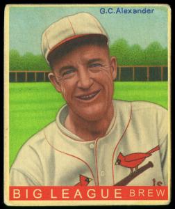 Picture of Helmar Brewing Baseball Card of Grover Cleveland ALEXANDER (HOF), card number 363 from series R319-Helmar Big League