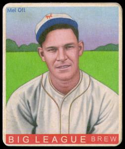 Picture of Helmar Brewing Baseball Card of Mel OTT, card number 375 from series R319-Helmar Big League