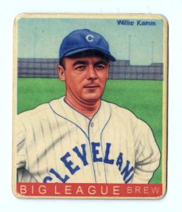 Picture of Helmar Brewing Baseball Card of Willie Kamm, card number 390 from series R319-Helmar Big League