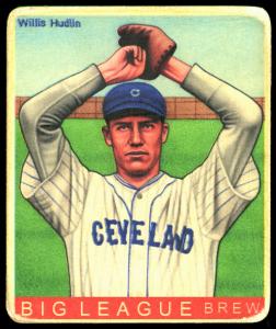 Picture of Helmar Brewing Baseball Card of Willis Hudlin, card number 394 from series R319-Helmar Big League