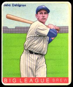 Picture of Helmar Brewing Baseball Card of Babe Dahlgren, card number 399 from series R319-Helmar Big League