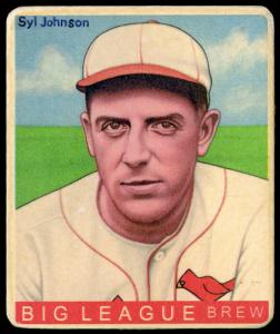 Picture of Helmar Brewing Baseball Card of Syl Johnson, card number 400 from series R319-Helmar Big League