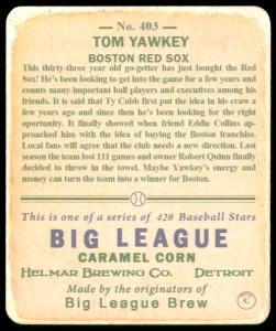Picture, Helmar Brewing, R319-Helmar Card # 403, Tom Yawkey, Leaning in, Boston Red Sox