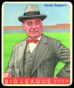 Picture of Helmar Brewing Baseball Card of Jacob Ruppert, card number 405 from series R319-Helmar Big League