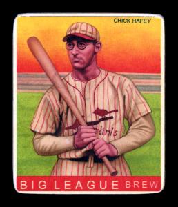 Picture, Helmar Brewing, R319-Helmar Card # 40, Chick HAFEY (HOF), Bat Over Shoulder, St. Louis Cardinals