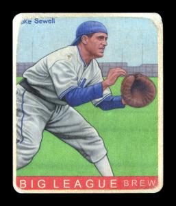 Picture of Helmar Brewing Baseball Card of Luke Sewell, card number 428 from series R319-Helmar Big League