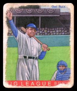 Picture, Helmar Brewing, R319-Helmar Card # 445, Babe RUTH (HOF), Pointing to Outfield, New York Yankees