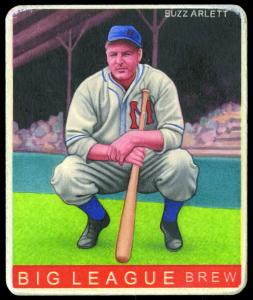 Picture of Helmar Brewing Baseball Card of Buzz Arlett, card number 44 from series R319-Helmar Big League