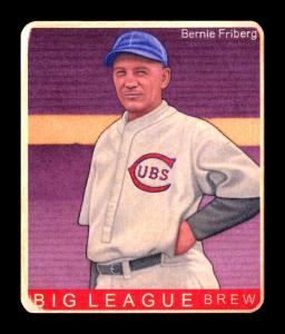 Picture of Helmar Brewing Baseball Card of Bernie Friberg, card number 459 from series R319-Helmar Big League