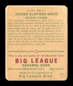 Picture, Helmar Brewing, R319-Helmar Card # 468, Jo-Jo White, Batting follow through, Detroit Tigers