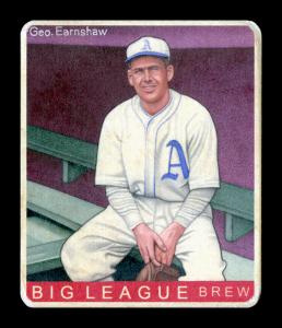 Picture, Helmar Brewing, R319-Helmar Card # 473, George Earnshaw, Sitting in dugout, Philadelphia Athletics