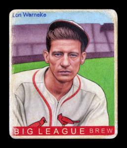 Picture of Helmar Brewing Baseball Card of Lonnie Warneke, card number 475 from series R319-Helmar Big League