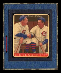 Picture, Helmar Brewing, R319-Helmar Card # 484, Rogers HORNSBY, Hack WILSON, Together, Chicago Cubs