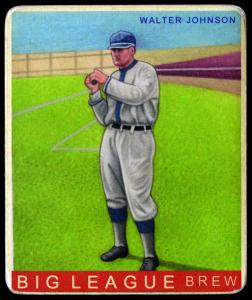 Picture of Helmar Brewing Baseball Card of Walter JOHNSON (HOF), card number 4 from series R319-Helmar Big League