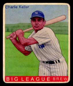 Picture of Helmar Brewing Baseball Card of Charlie Keller, card number 502 from series R319-Helmar Big League