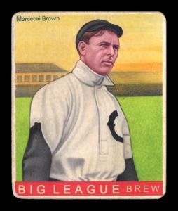 Picture, Helmar Brewing, R319-Helmar Card # 50, Mordecai BROWN (HOF), Waist up, Chicago Cubs