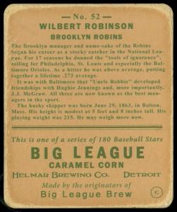 Picture, Helmar Brewing, R319-Helmar Card # 52, Wilbert Robinson (HOF), Portrait, Brooklyn Robins