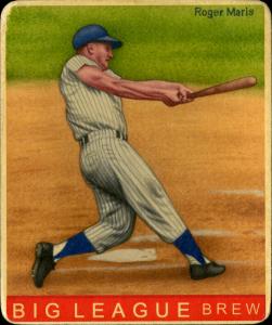 Picture of Helmar Brewing Baseball Card of Roger Maris, card number 61 from series R319-Helmar Big League