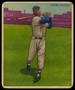 Picture, Helmar Brewing, R319-Helmar Card # 83, Hank AARON (HOF), Swinging, Milwaukee Braves