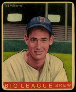 Picture, Helmar Brewing, R319-Helmar Card # 87, Ted WILLIAMS (HOF), Portrait, Boston Red Sox
